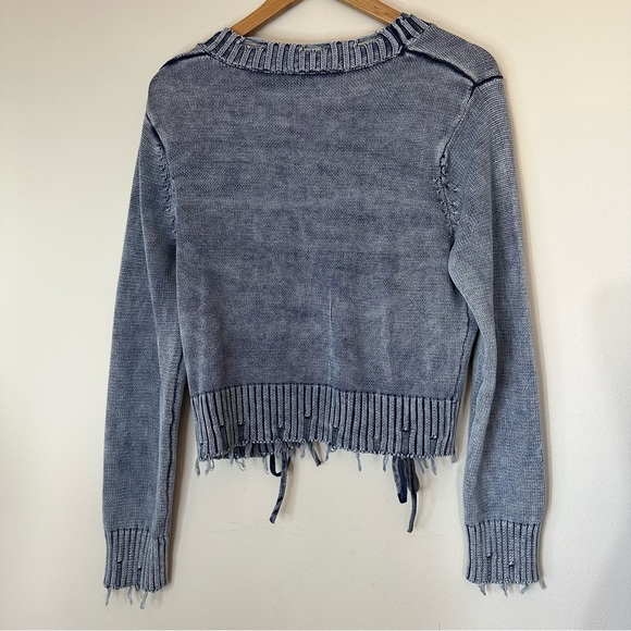 Mystree Washed Button Down Cardigan - Picture 6 of 11